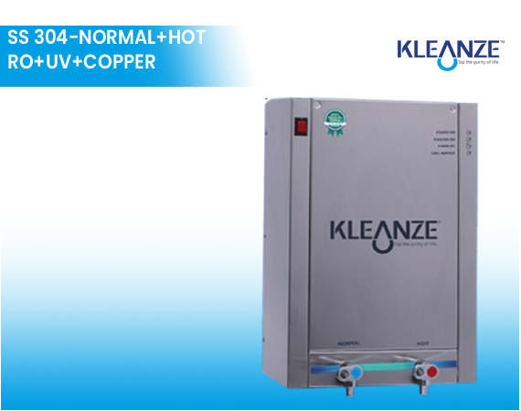 Kleanze SS Normal + Hot ( RO + UV + Copper + Alkaline)