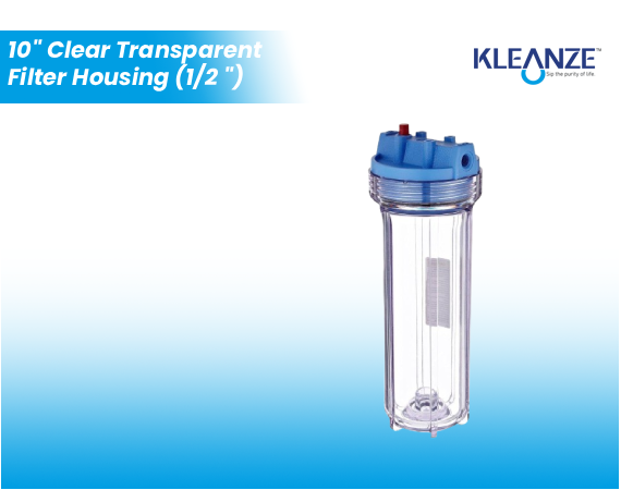 10'' Clear Transparent  (1/2 '')